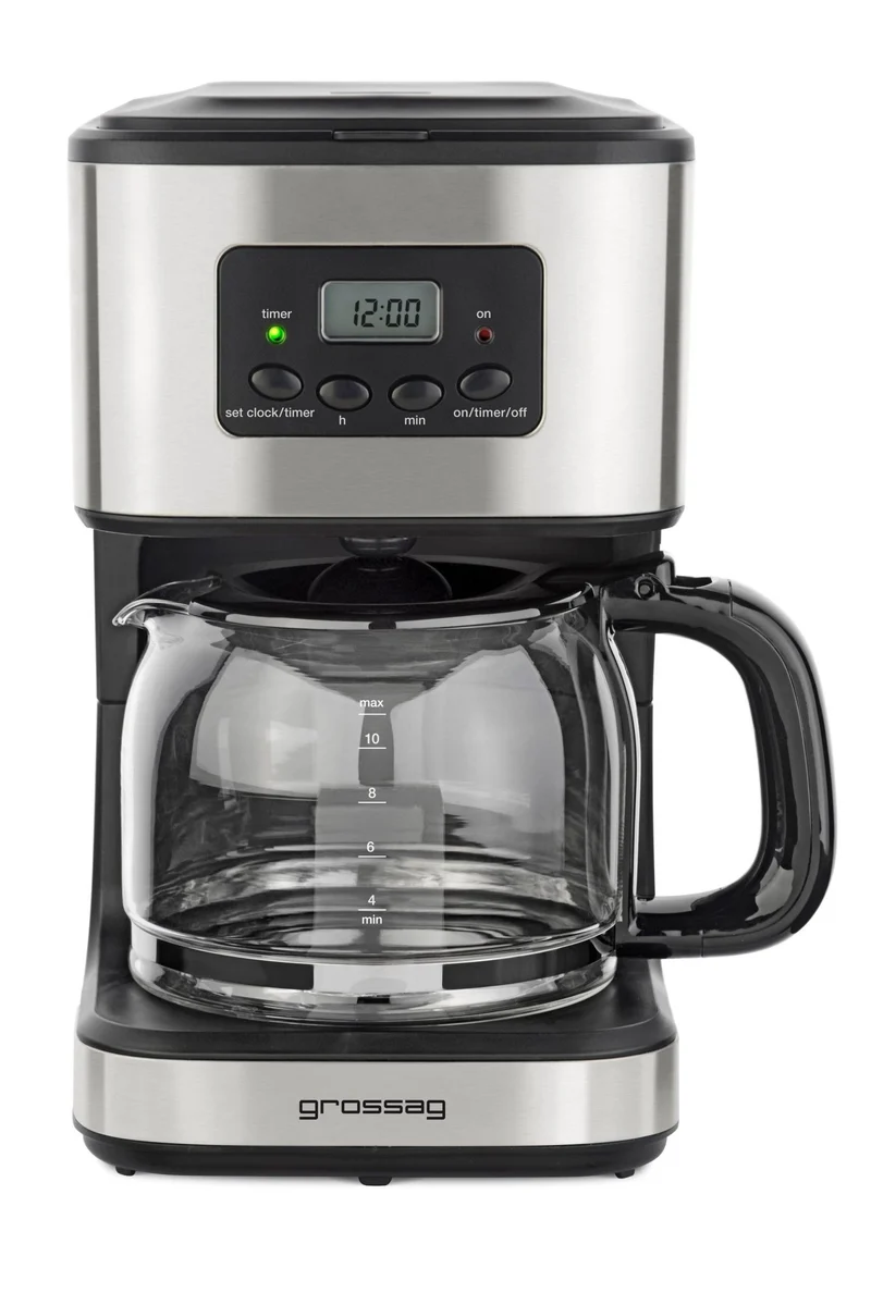 macchina da caffè Grossag per 10 tazze - macchina da caffè filtro con funzione timer