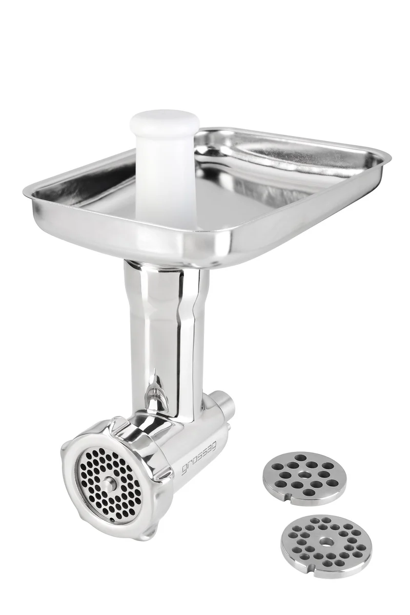 accessorio per tritacarne Grossag per robot da cucina - realizzato in acciaio inossidabile di alta qualità