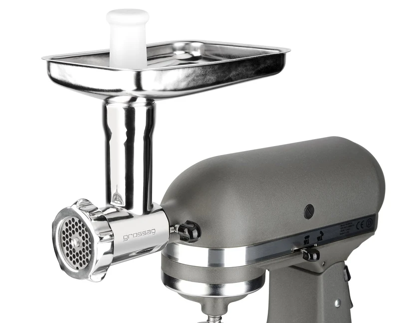 accessorio per tritacarne Grossag per robot da cucina - realizzato in acciaio inossidabile di alta qualità