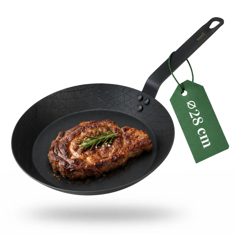 Padella per bistecca in acciaio al carbonio