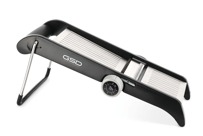 Mandolina professionale GSD con inserti da taglio integrati - lame e superficie di taglio in acciaio inox