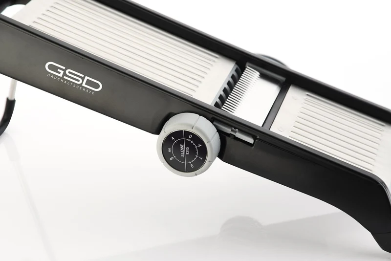 Mandolina professionale GSD con inserti da taglio integrati - lame e superficie di taglio in acciaio inox