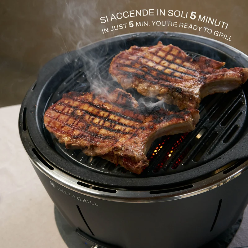 Barbecue da tavolo senza fumo portatile InstaGrill | Verde