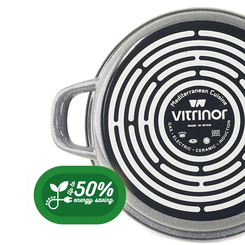 VITRINOR Servierpfanne K2 20 cm Stahl Emaille Antihaft Pfanne