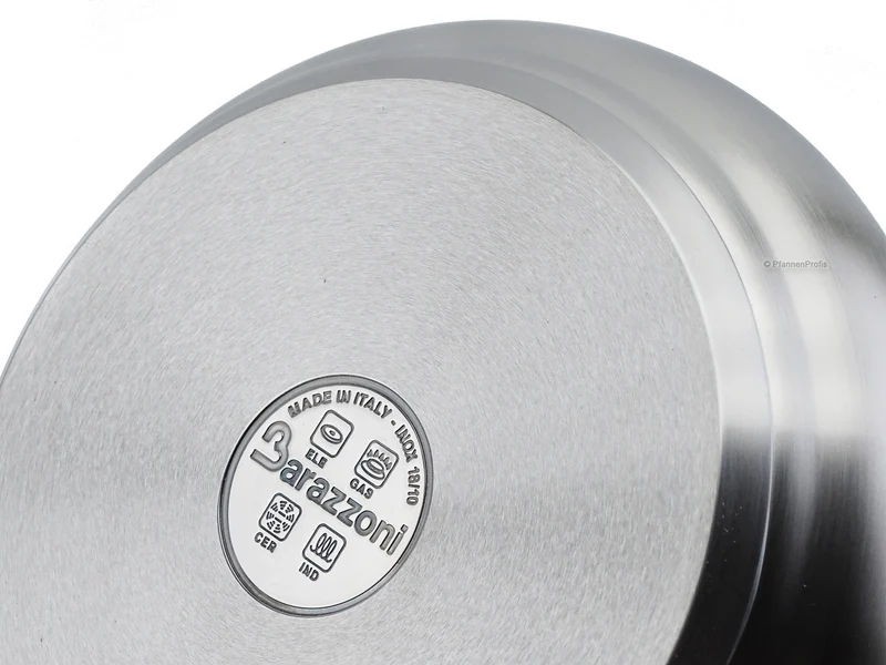 BARAZZONI Dampfgartopf TUMMY Edelstahl 22 cm Kochtopf + Deckel + Dämpfeinsatz