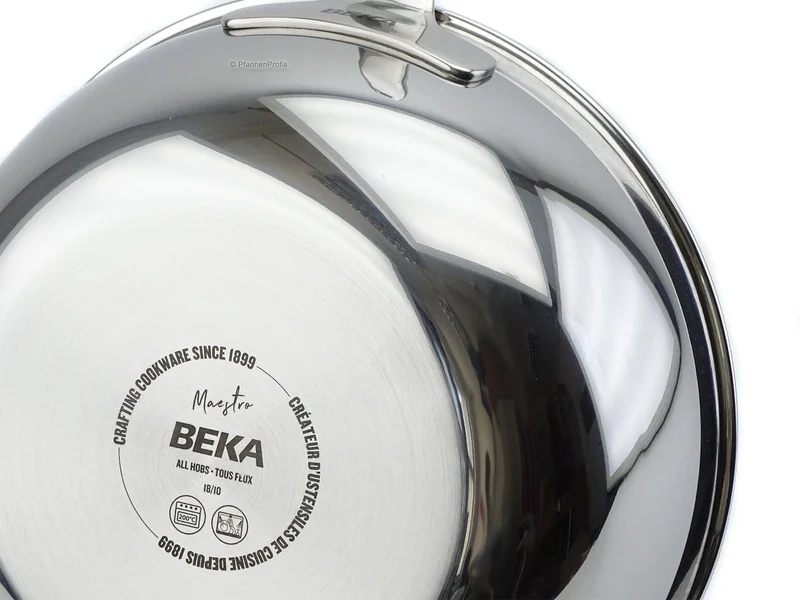 BEKA konische Stiel-Kasserolle MAESTRO 24 cm Mehrschicht 5-ply Edelstahl 2,5 L