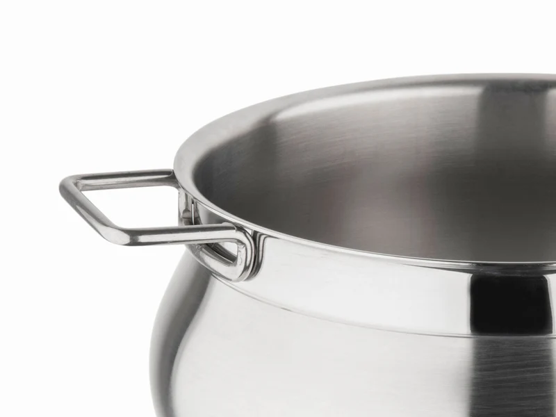 BARAZZONI Kochtopf TUMMY Edelstahl 22 cm mit Deckel 4,9 L