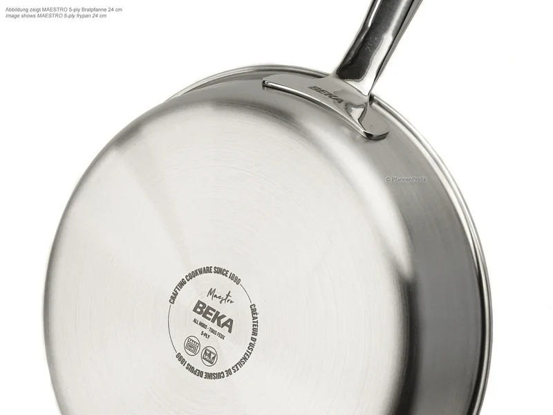 BEKA 5-ply Edelstahlpfanne unbeschichtet MAESTRO 20 cm