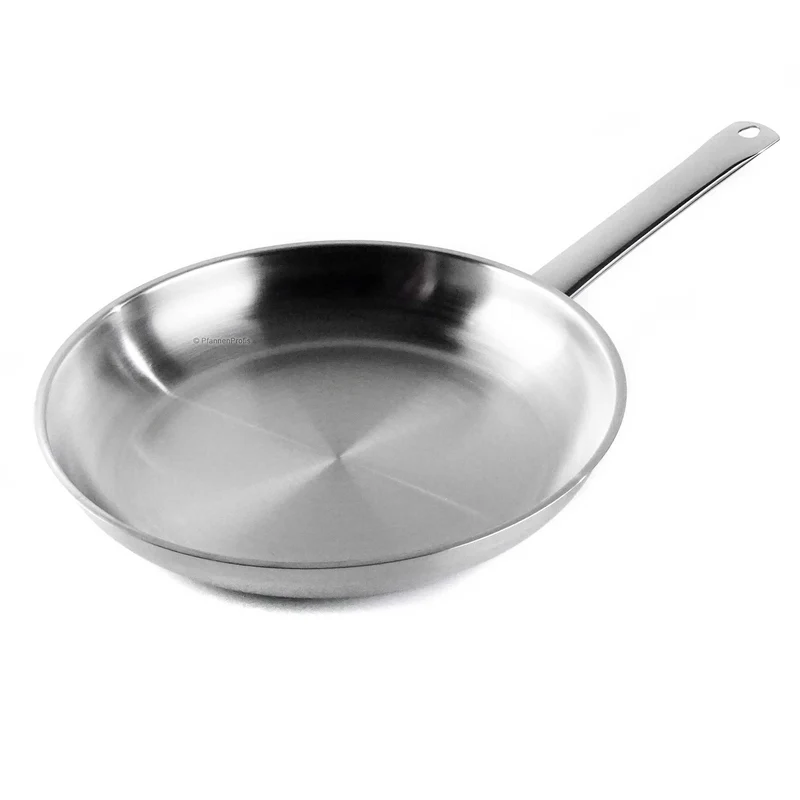 BARAZZONI Edelstahlpfanne PROFESSIONAL 28 cm Bratpfanne unbeschichtet