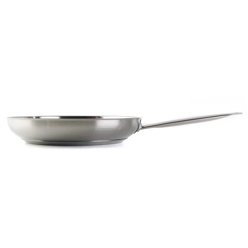 BARAZZONI Edelstahlpfanne PROFESSIONAL 28 cm Bratpfanne unbeschichtet