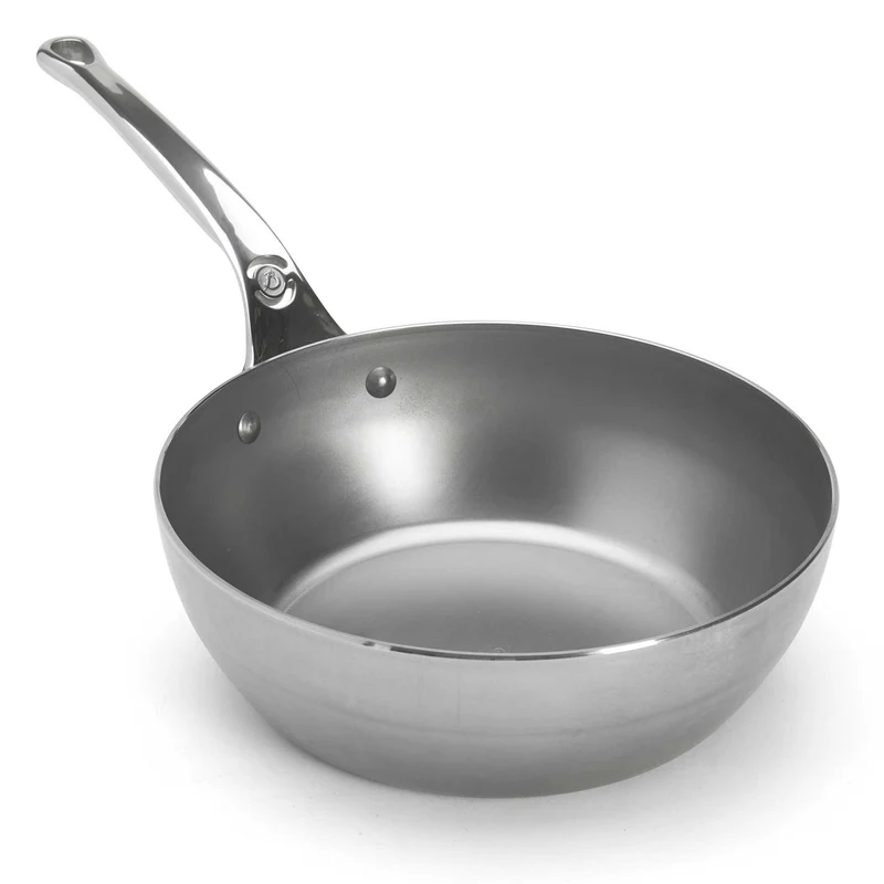 DE BUYER Bauernpfanne MINERAL B PRO 24 cm Karbonstahl Pfanne hoch ofenfest