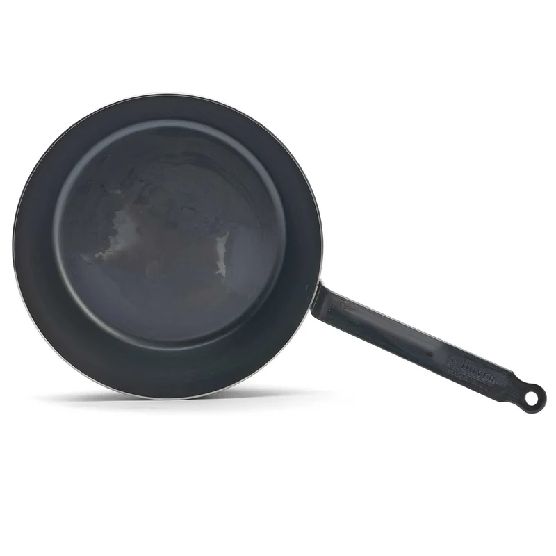 DE BUYER Bauernpfanne 28 cm BLUE CARBON Stahlpfanne Eisenpfanne hoch