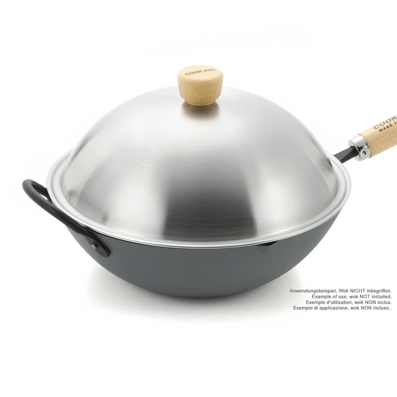 YOSHIKAWA Wok-Deckel 30 cm Edelstahl