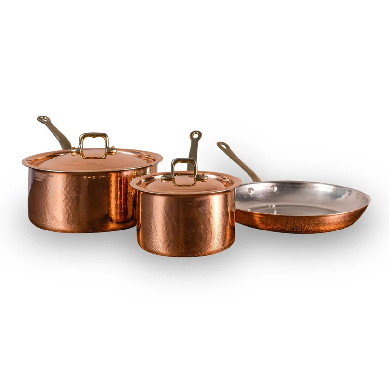 Set Professionale in Rame Puro Stagnato – 5 pezzi
