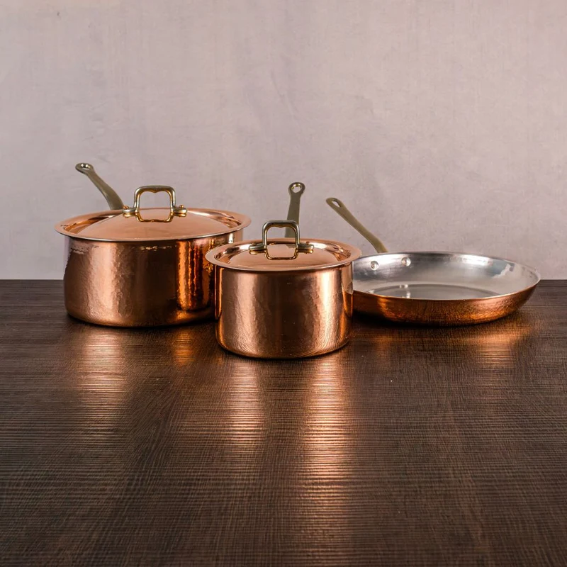 Set Professionale in Rame Puro Stagnato – 5 pezzi
