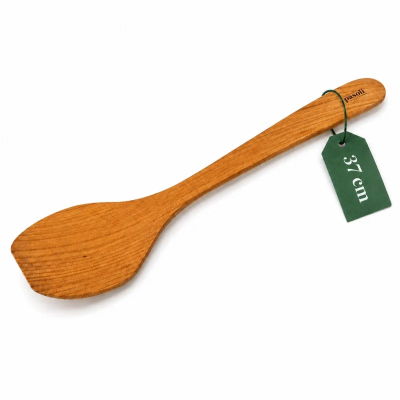 Pasoli spatola wok in legno di ciliegio oliato, 37 cm