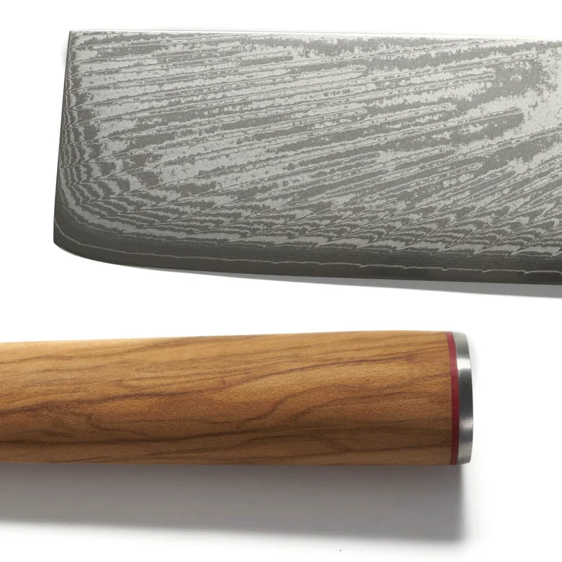 Mannaretta cm 18 Damascato Acciaio Giapponese AUS-10 manico Olivo