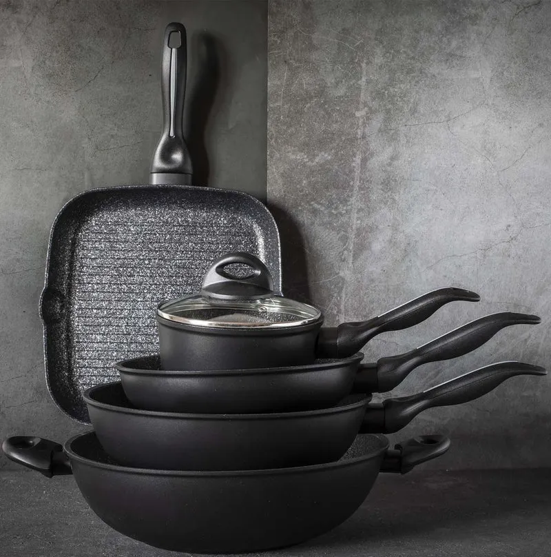 Set antiaderente 2 pezzi - Padelle 24 cm + 28 cm