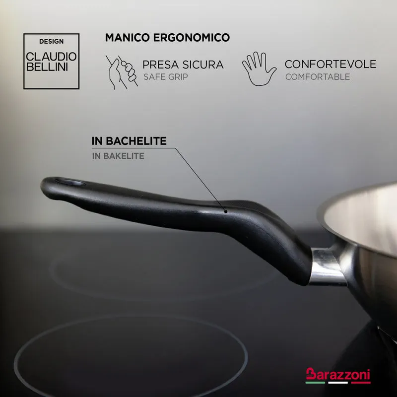 Set inox 2 pezzi - Padella 24 cm + Wok 28 cm