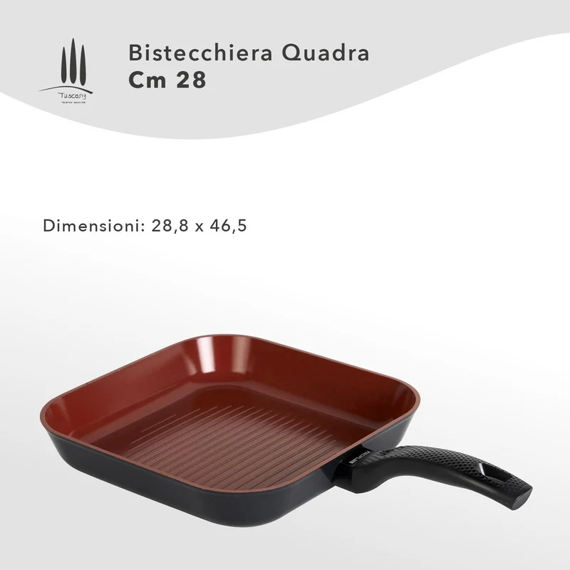 Bistecchiera Antiaderente cm 28 Ecologica - Linea Tuscany