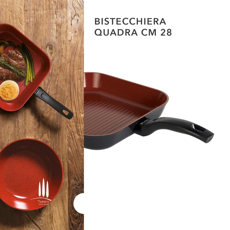 Bistecchiera Antiaderente cm 28 Ecologica - Linea Tuscany