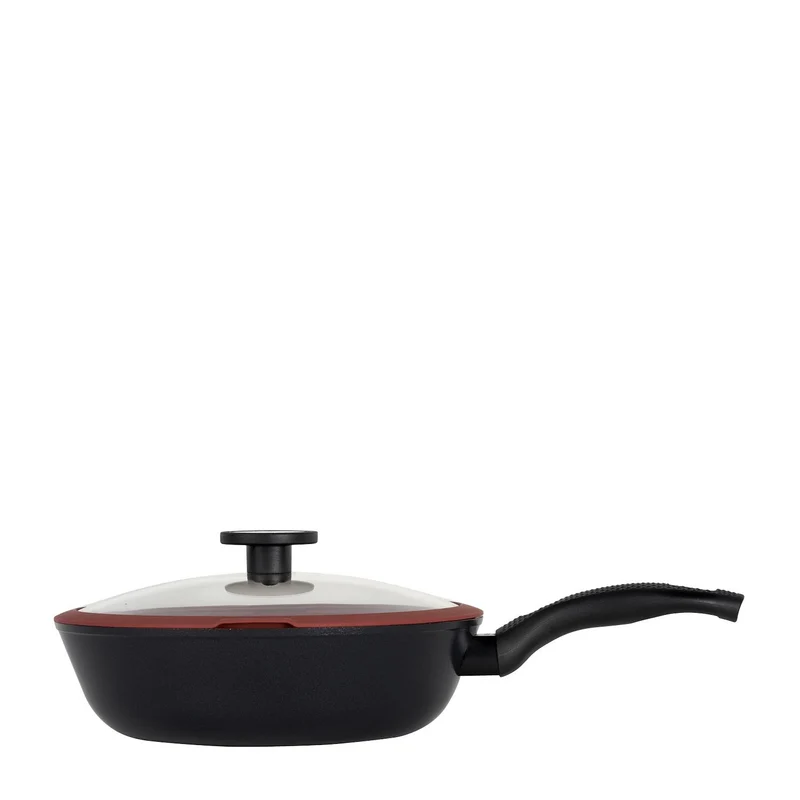 Wok Antiaderente cm 28 Ecologico con Coperchio - Linea Tuscany