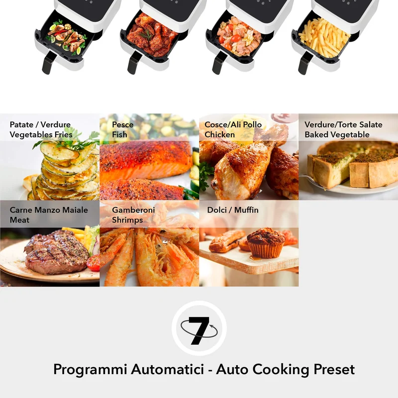Friggitrice ad Aria 4 Lt MULTICOOKER | VIVO Air Fryer