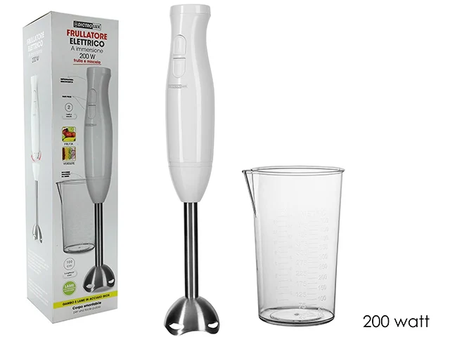 Frullatore ad immersione 200w con bicchiere