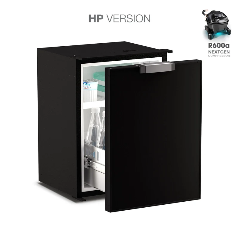 Ⓜ️🔵🔵🔵 Vitrifrigo C42DWL CHR HP - Frigo-Freezer, A cassetto, 42 Litri, Nero, Luce LED, A x L x P 53.2x38x38.4 cm