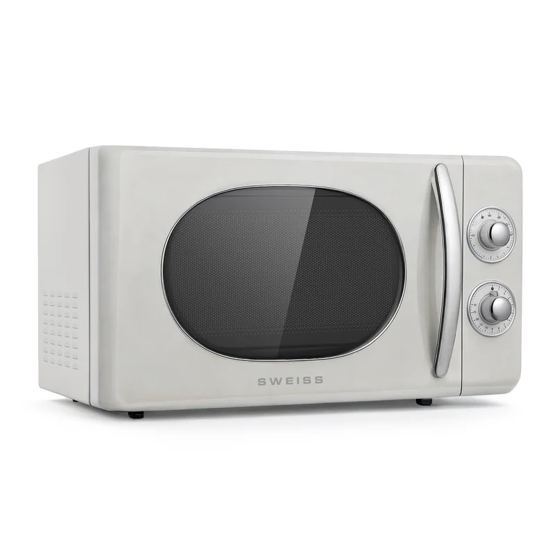 Ⓜ️🔵🔵🔵 SWEISS MOVI8 - Forno a microonde vintage. 20 litri, crema
