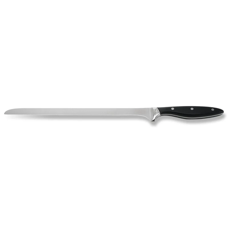 COLTELLO PROSCIUTTO CM26 FORGIATO MANICO NERO