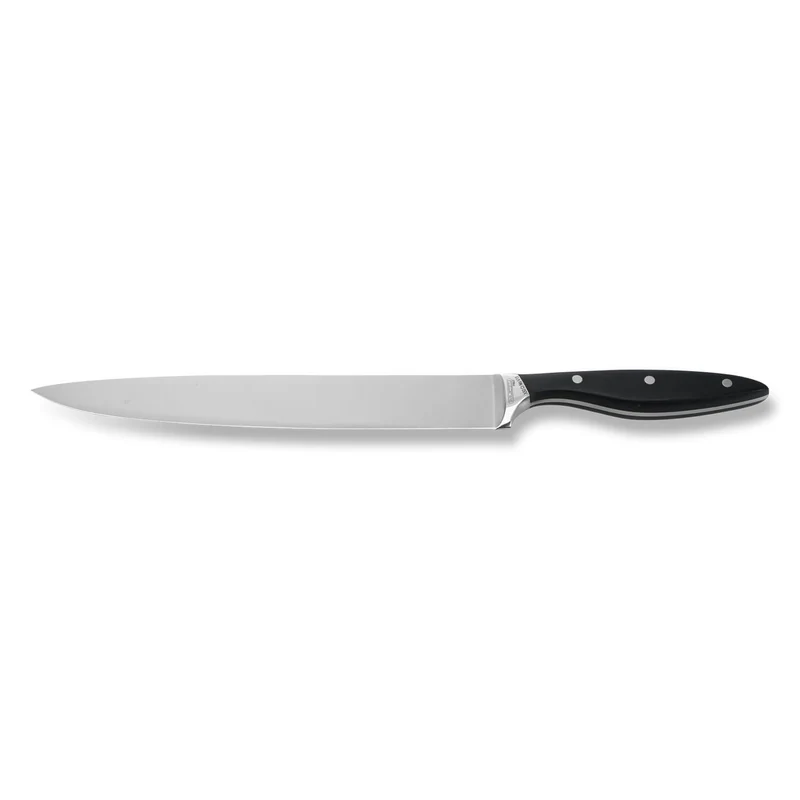 COLTELLO ARROSTO CM22 FORGIATO MANICO NERO
