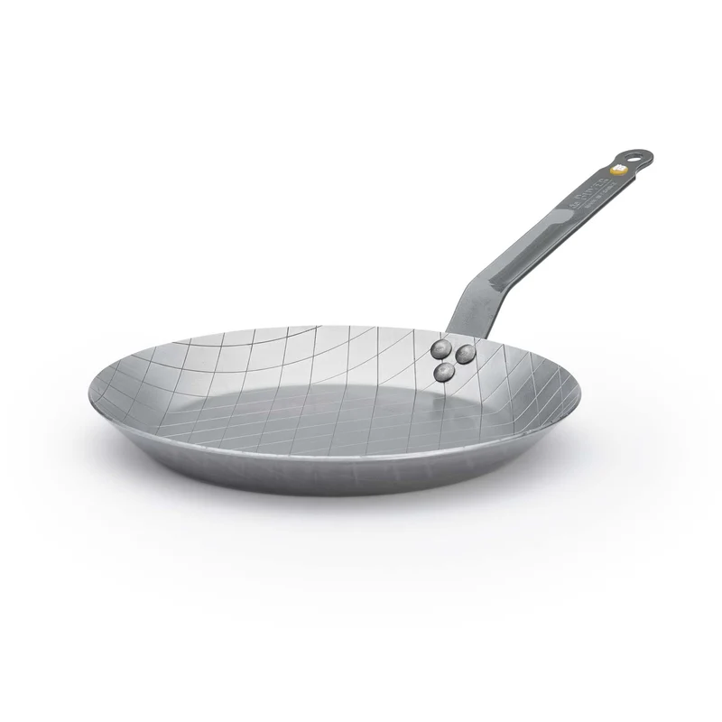 DE BUYER Steakpfanne MINERAL B 28 cm Eisenpfanne mit Rautenprägung