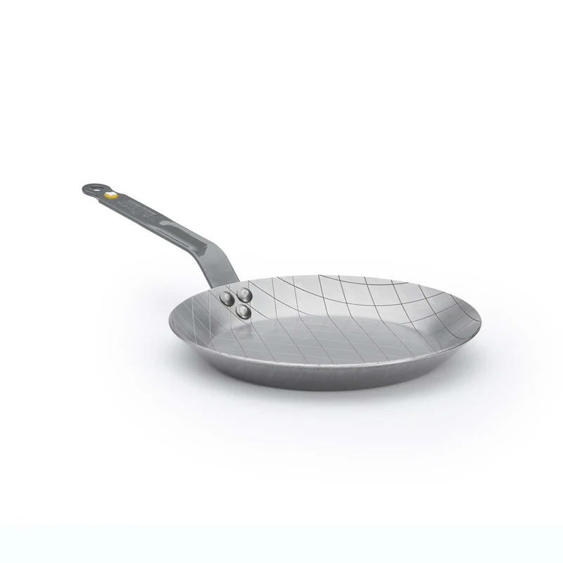 DE BUYER Steakpfanne MINERAL B 24 cm Eisenpfanne mit Rautenprägung