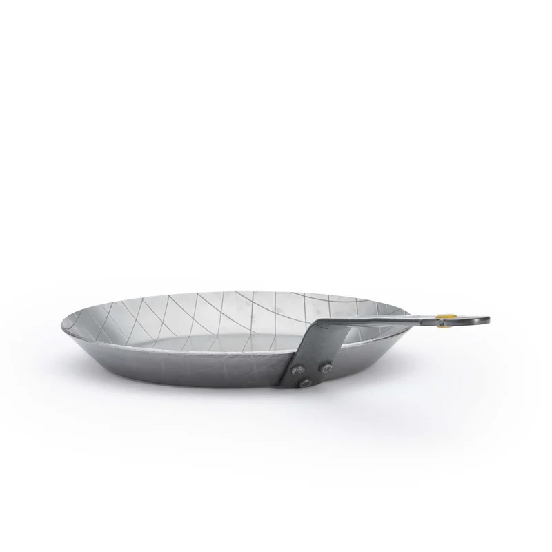 DE BUYER Steakpfanne MINERAL B 24 cm Eisenpfanne mit Rautenprägung