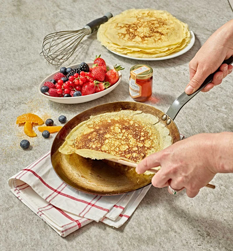 DE BUYER Pfannkuchenpfanne Crepe-Pfanne MINERAL B 30 cm Eisenpfanne