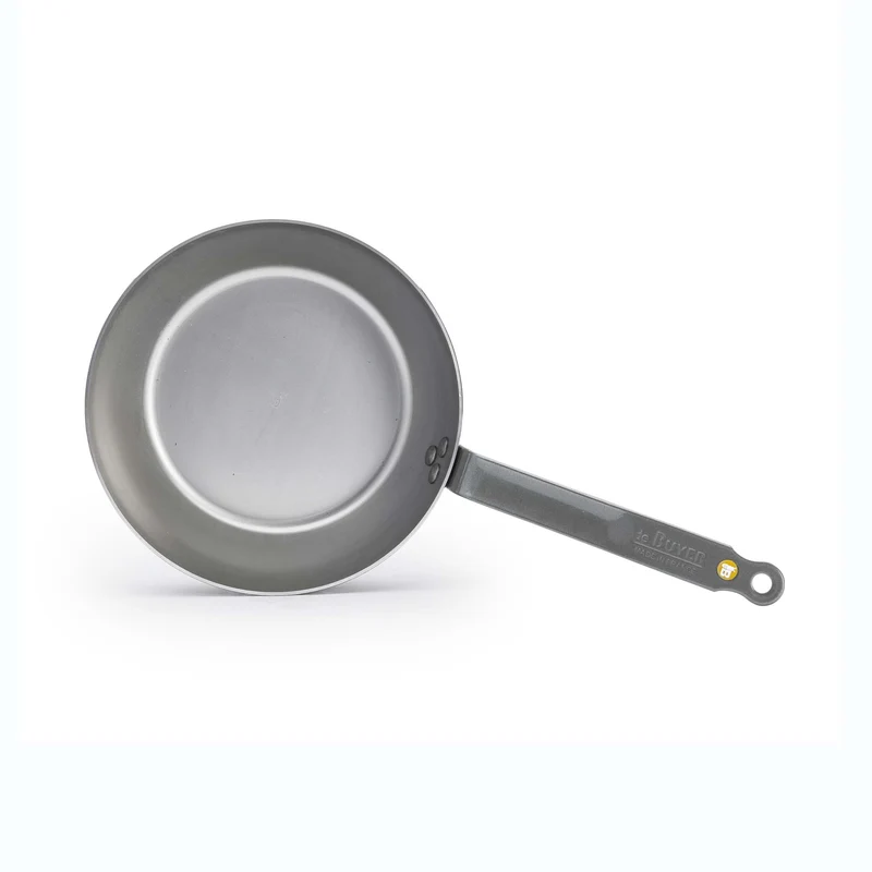 DE BUYER Bauernpfanne MINERAL B 24 cm Sauteuse Schwenkpfanne Eisenpfanne hoch