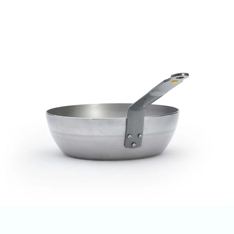 DE BUYER Bauernpfanne MINERAL B 24 cm Sauteuse Schwenkpfanne Eisenpfanne hoch
