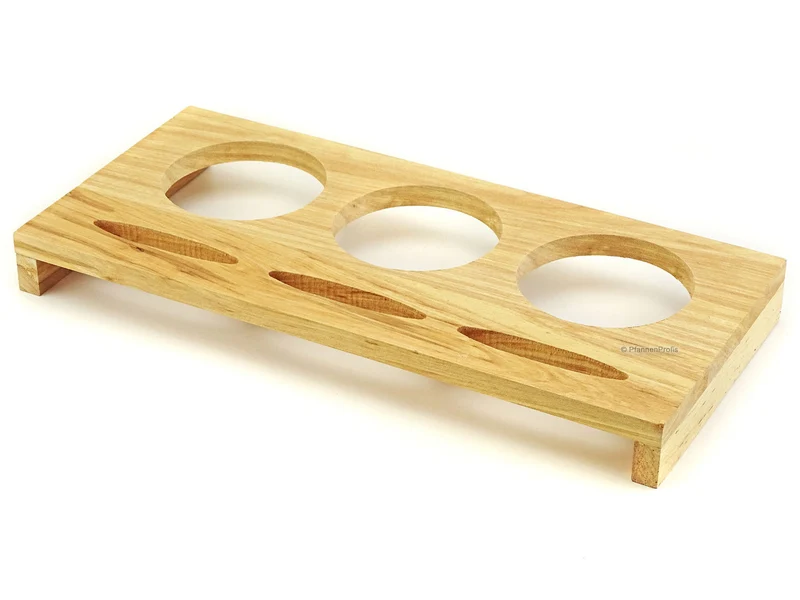 Servierbrett aus Holz für 3 XANTEN Mini Töpfe