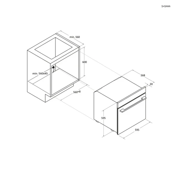 Ⓜ️🔵🔵🔵 Haier H6 ID23B3HTX - [📦🚨Spedizione immediata!🚚💨] Forno da incasso, Multi-level, 78 Litri, Idrolitico, 12 Funzioni, Controllo remoto avanzato e contenuti extra in App (Wi-Fi + BLUETOOTH®), Classe A++, Inox - L x P x A (mm) 595X595X568