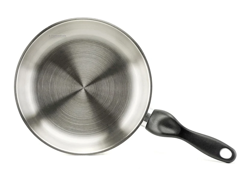 BARAZZONI Bratpfanne LE INOXIDABILI 24 cm Edelstahl Pfanne unbeschichtet