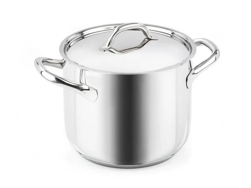 BARAZZONI Gemüsetopf CHEF LINE Edelstahl 24 cm mit Deckel 7,7 L