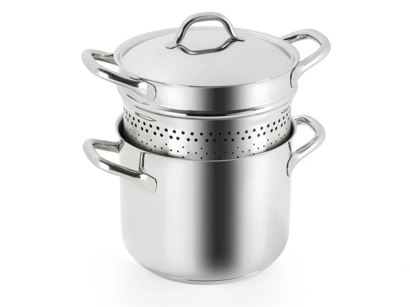 BARAZZONI Pasta-Topf CHEF LINE Edelstahl 22 cm 6 Liter Spaghetti-Topf