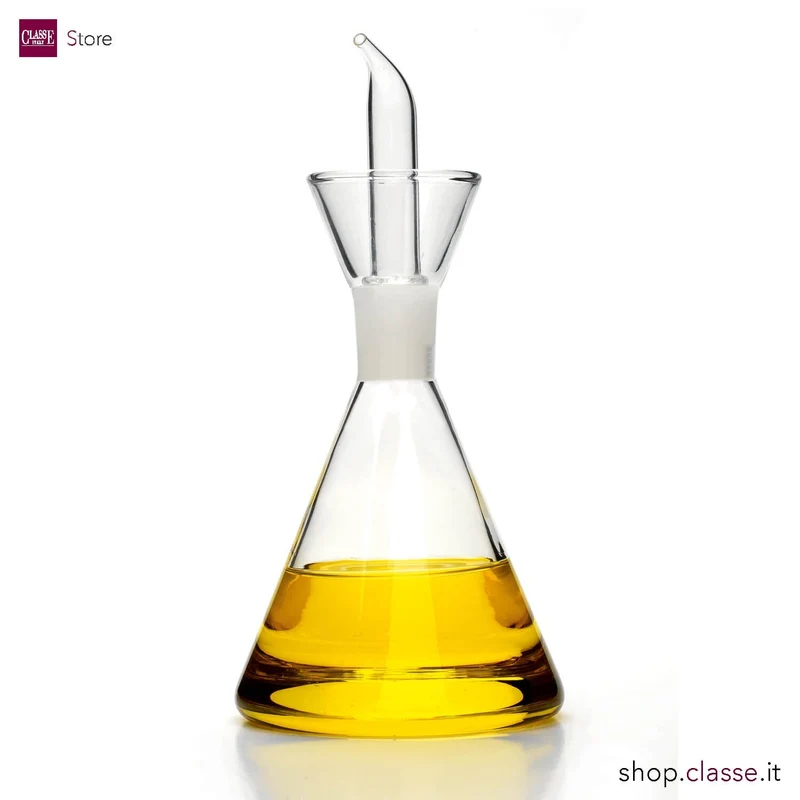 Oliera Conica Vetro Borosilicato Salvagoccia 125 ml