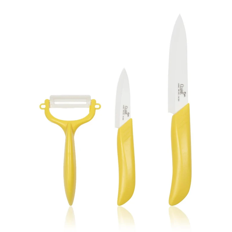 Coltelli in Ceramica Set 3 Pz Coltelli Ceramica Frutta e Verdura