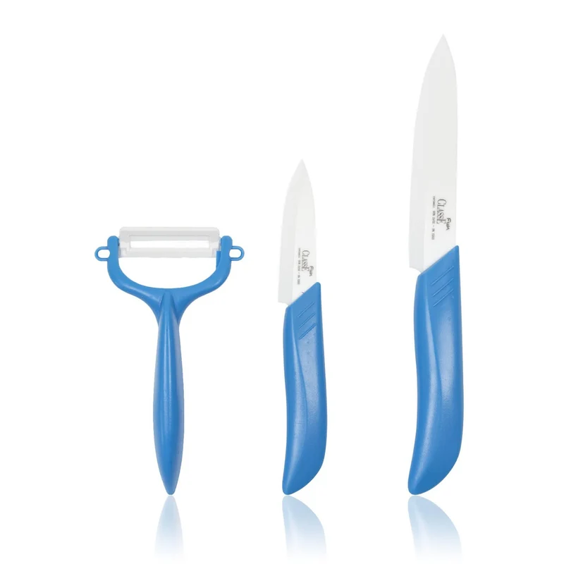 Coltelli in Ceramica Set 3 Pz Coltelli Ceramica Frutta e Verdura