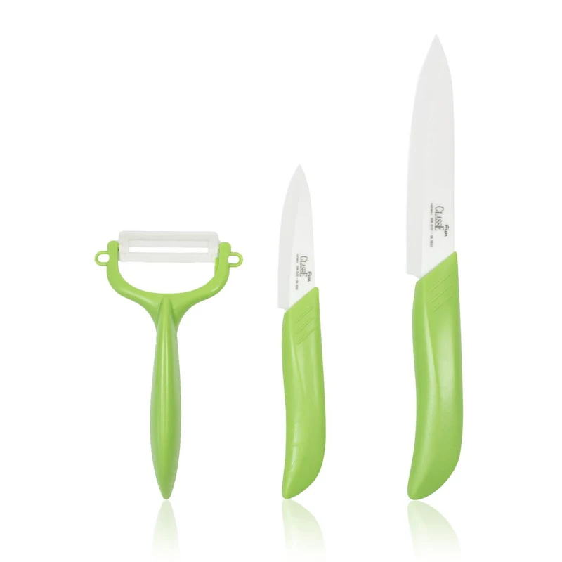 Coltelli in Ceramica Set 3 Pz Coltelli Ceramica Frutta e Verdura