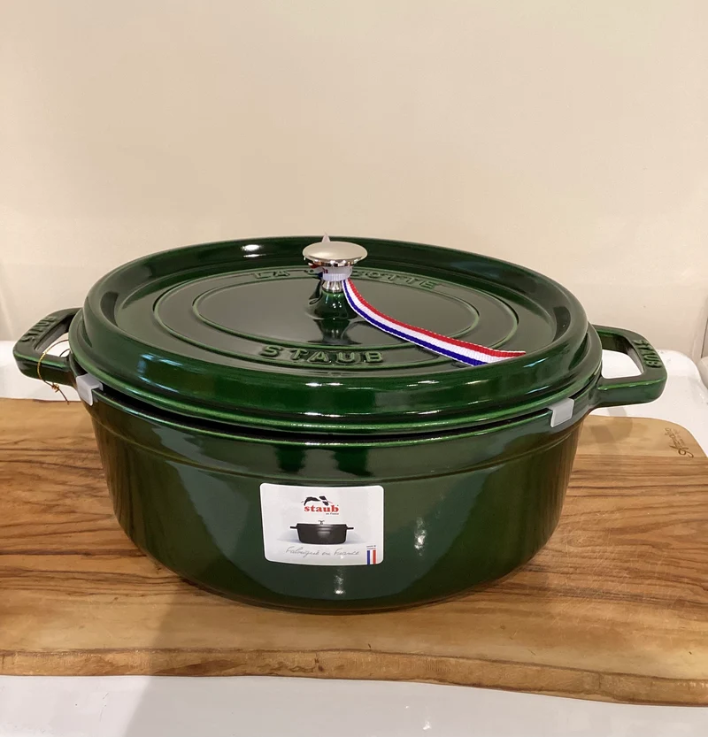 Staub cocotte ovale cm.31 colore basilico