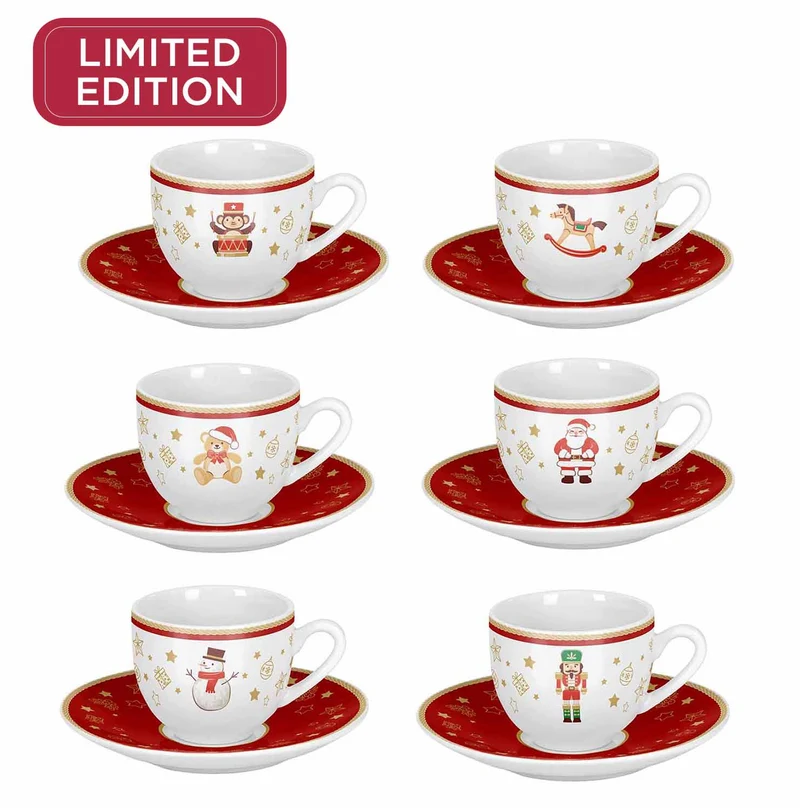 Balocchi - set 6 tazzine+ 6 piattini