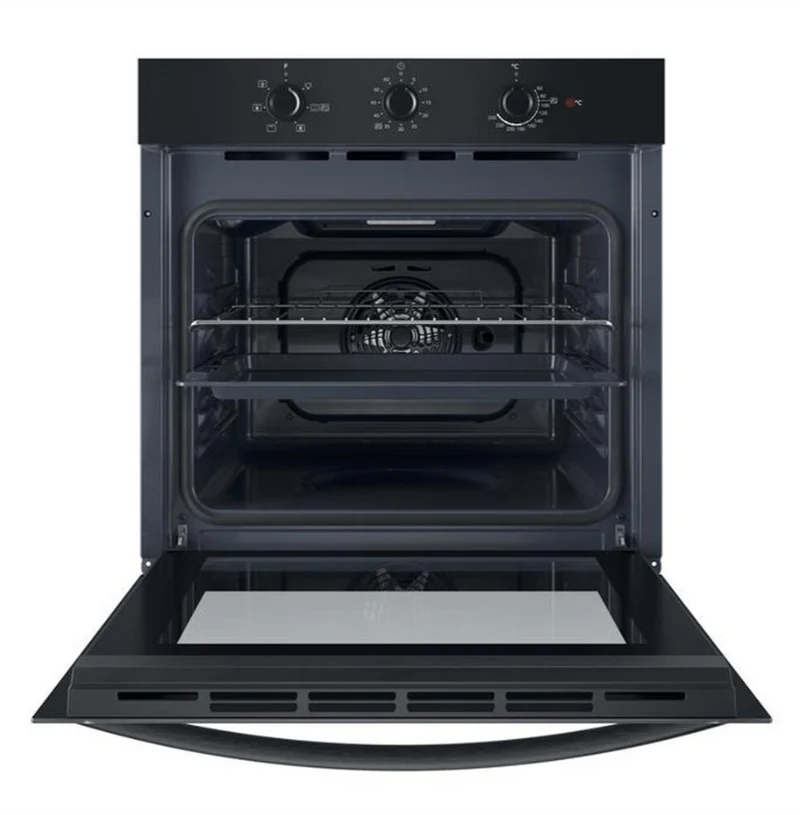 Ⓜ️🔵🔵🔵 Indesit IO235HB - Forno elettrico da incasso, nero, multifunzione, 66 litri, Classe A